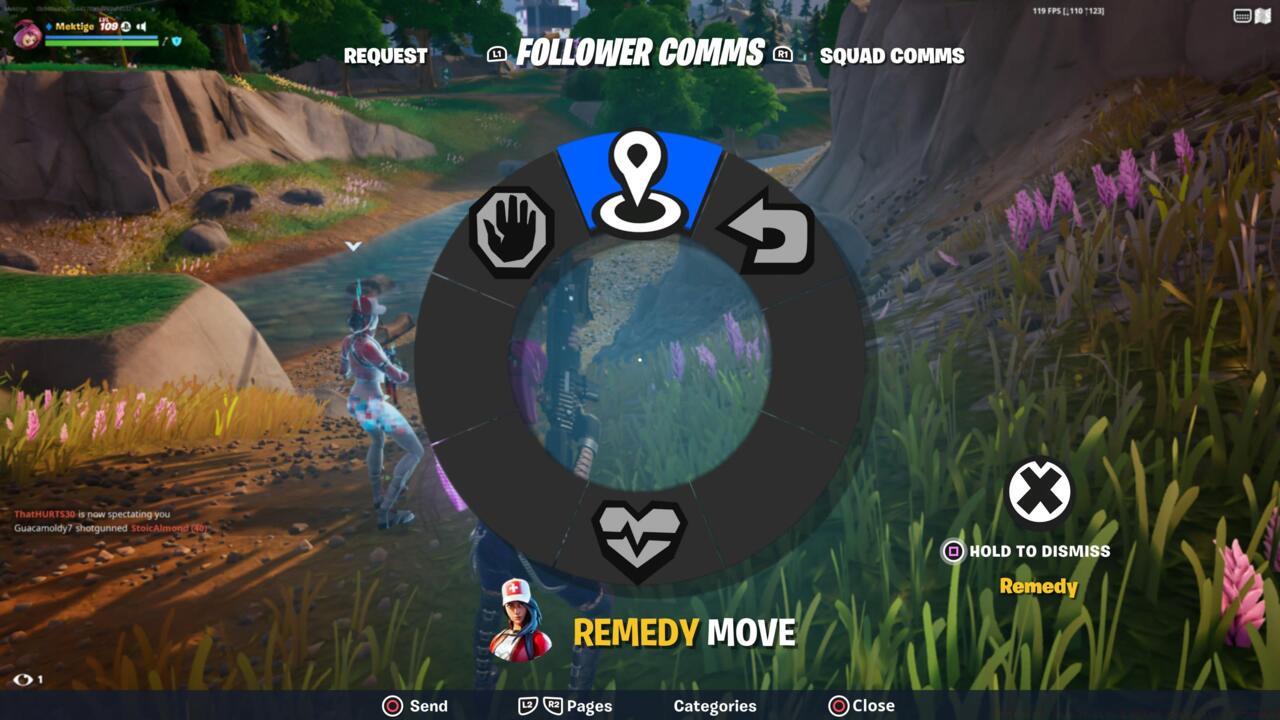 This wheel contains your follower comms.