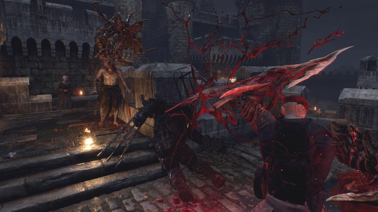 Krauser's mutated arm will slice and dice your foes.