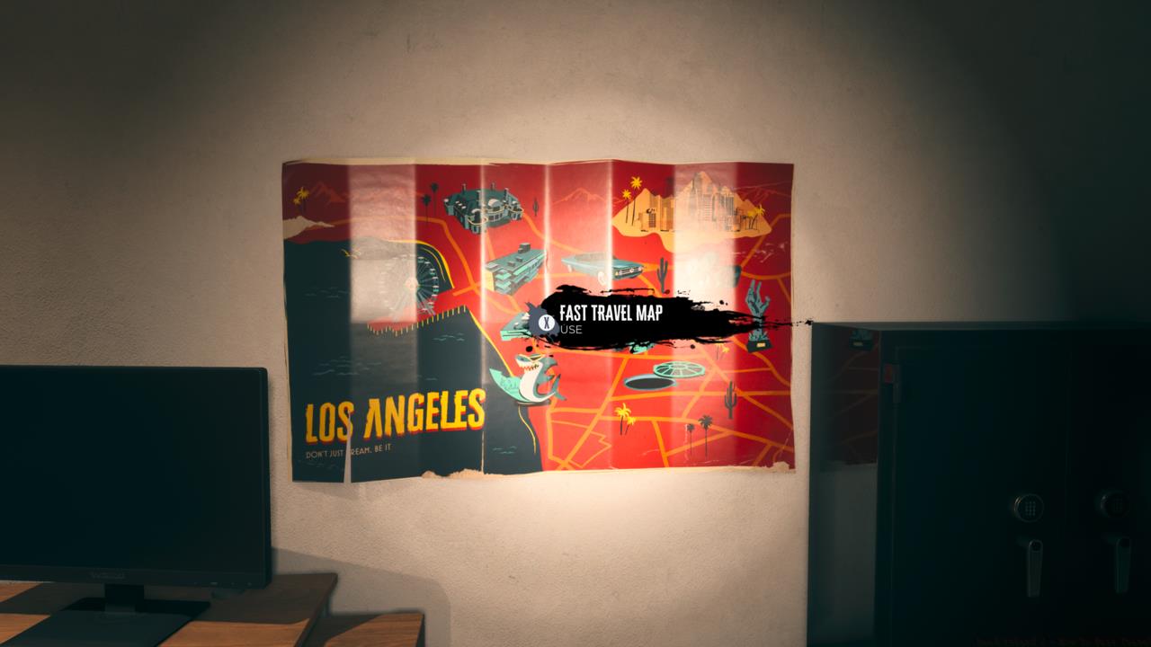 Some, but not all, safe zones have fast travel maps.