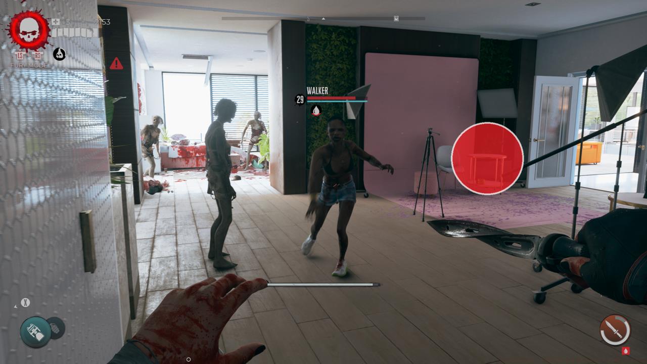 Grab the keys beside the bed, then look for a new blueprint on the highlighted table.