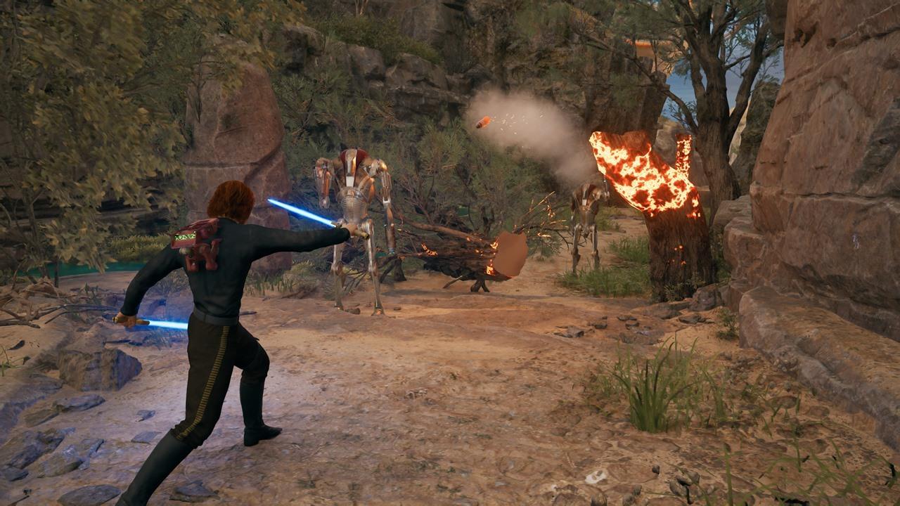 These two droids will pop up when you approach the Southern Reach fast travel point.