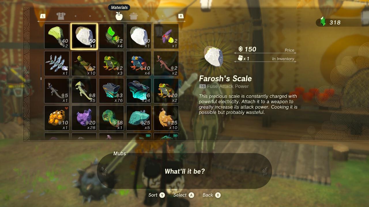 Selling items to vendors instead of hoarding them is often a good idea.