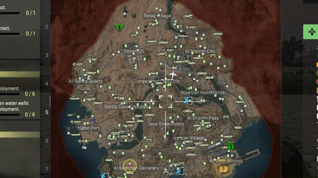 Oasis access point is marked as the green triangle ping on northwest portion of the map