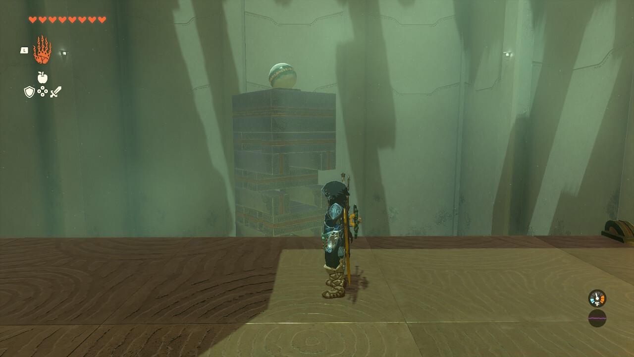 You need the ball to open the door to complete the Shrine.