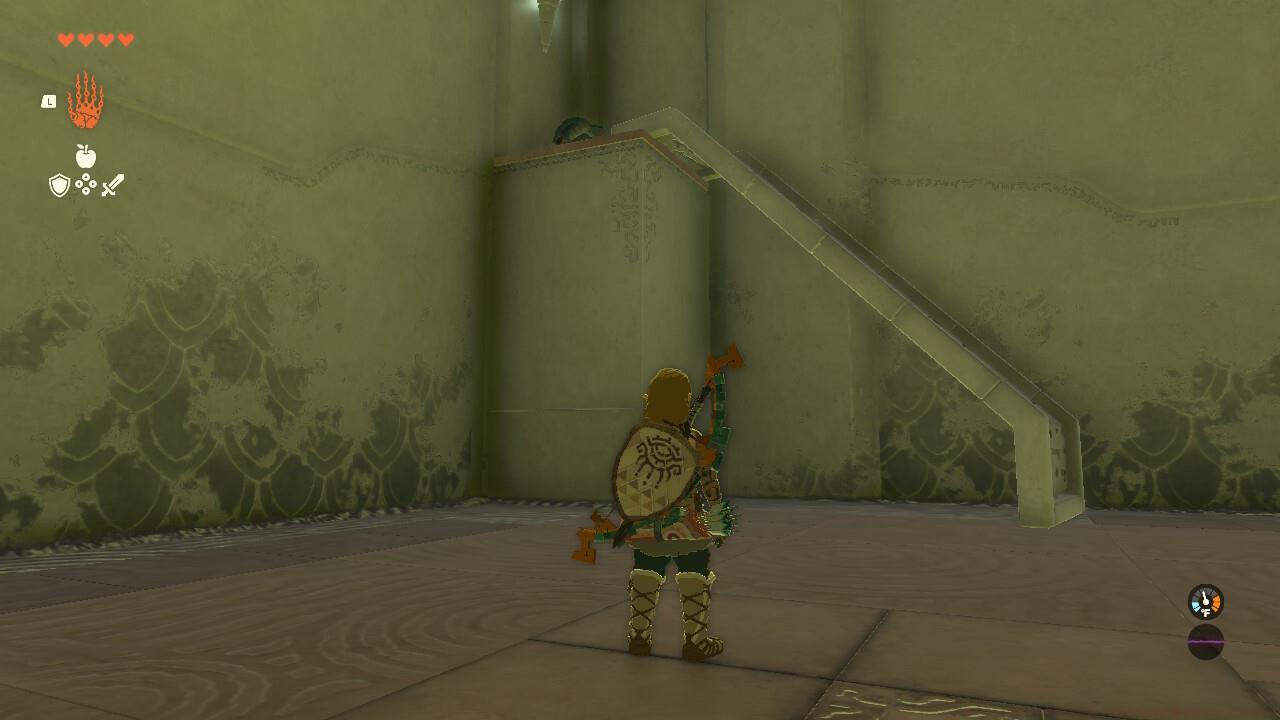 Prop the ramp on top of the ledge then use your Ascend ability to reach the hidden chest.