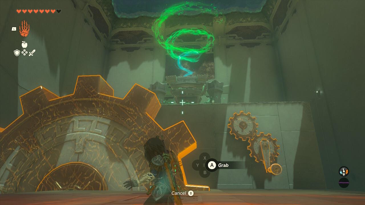 You need to turn the crank in the opposite direction you want the cog to go, so you can use Recall afterwards.