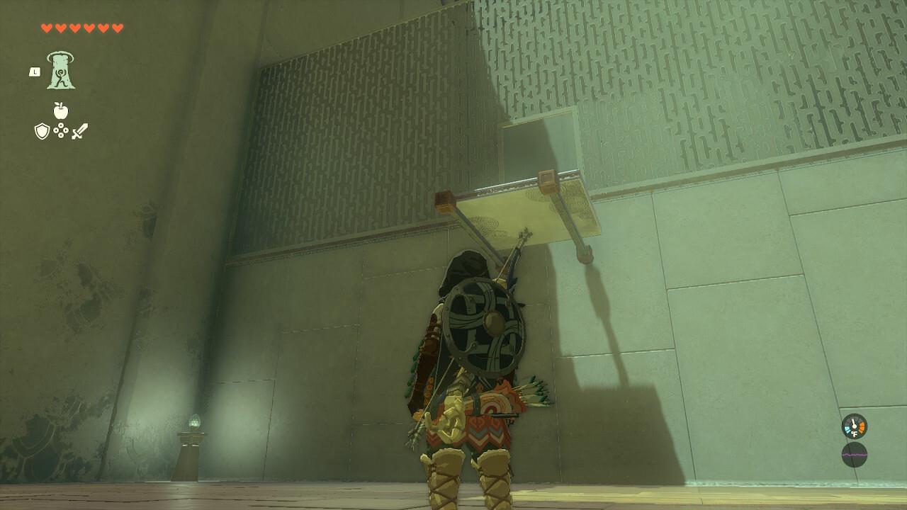 Ascend through the plate.