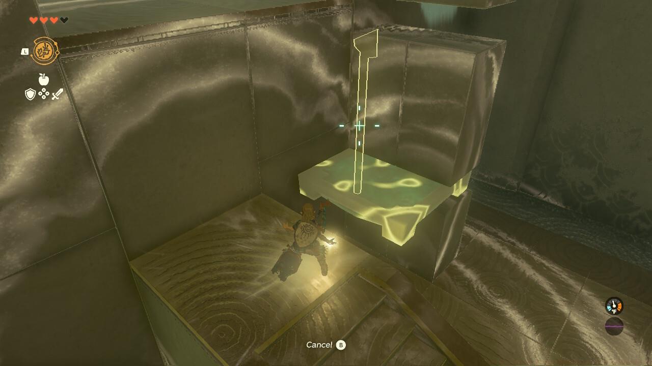 Use the Rewind ability to make the platform move in reverse.