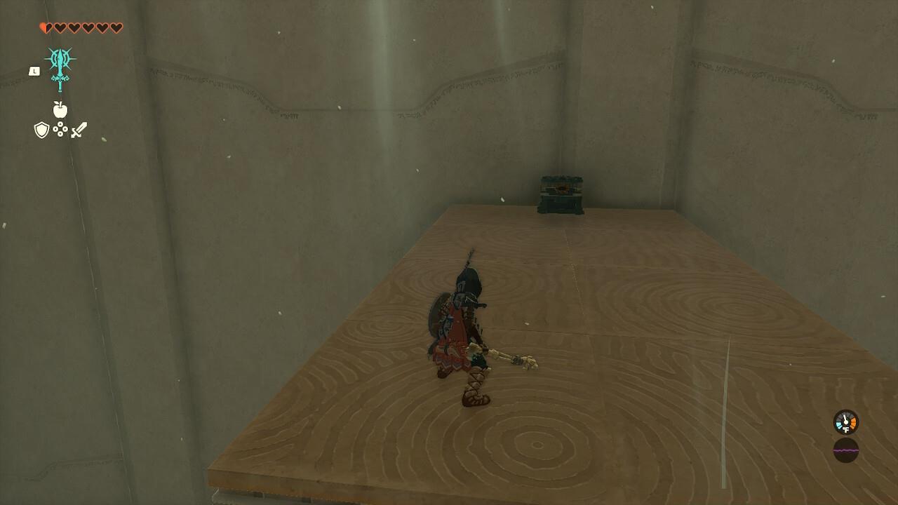Open the chest in this room for a decently powerful bow.