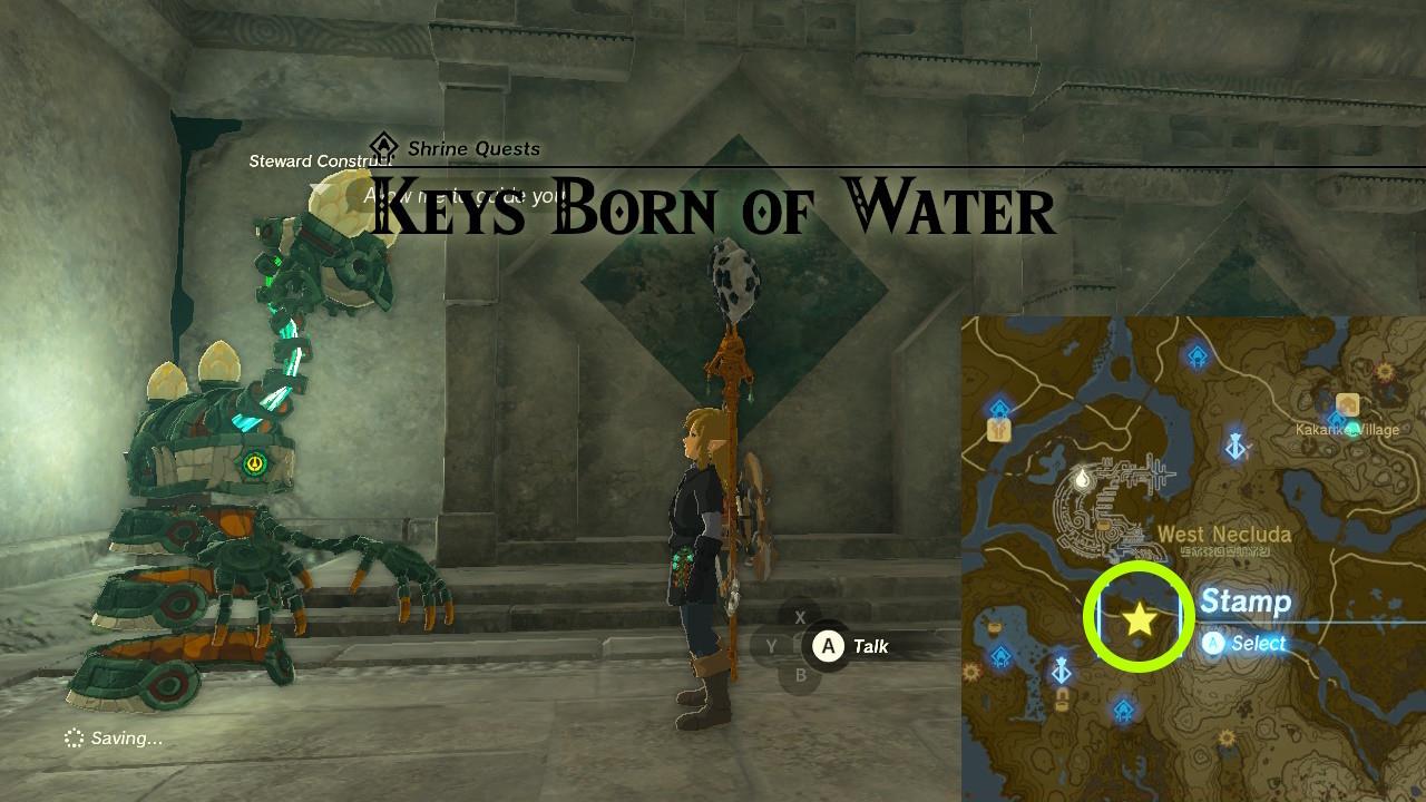 Keys Born of Water location
