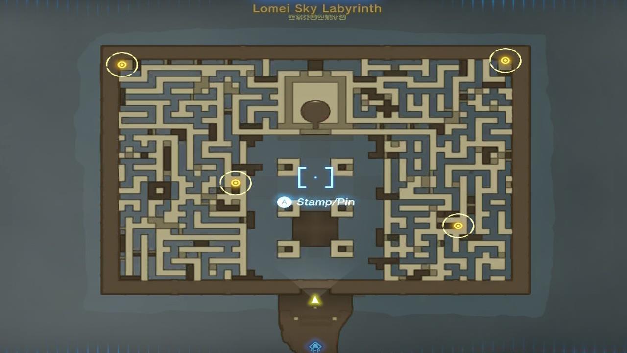 Lomei Sky Labyrinth terminals map