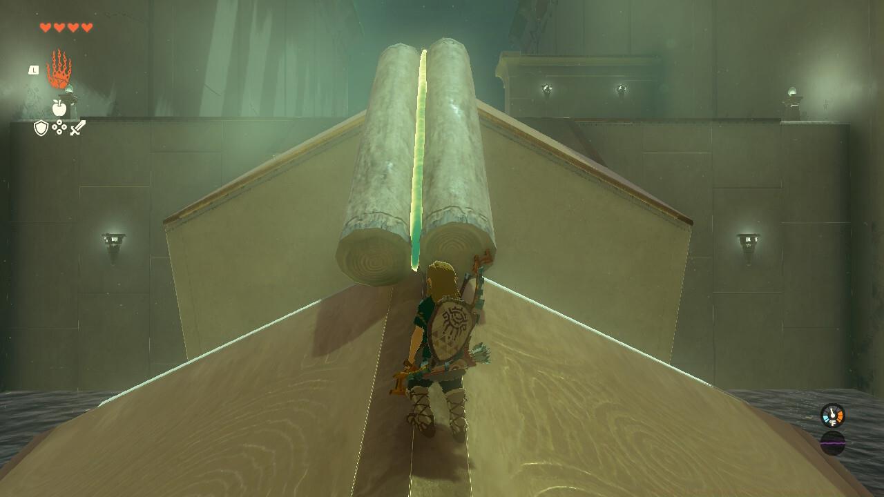 Place the logs directly in the center or they will slide off.