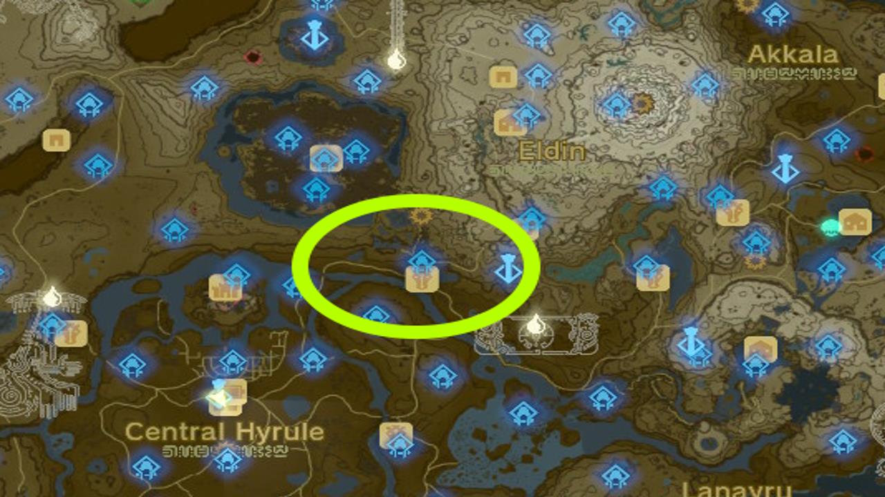 The Ekochiu Shrine can be found in the Great Hyrule Forest region.