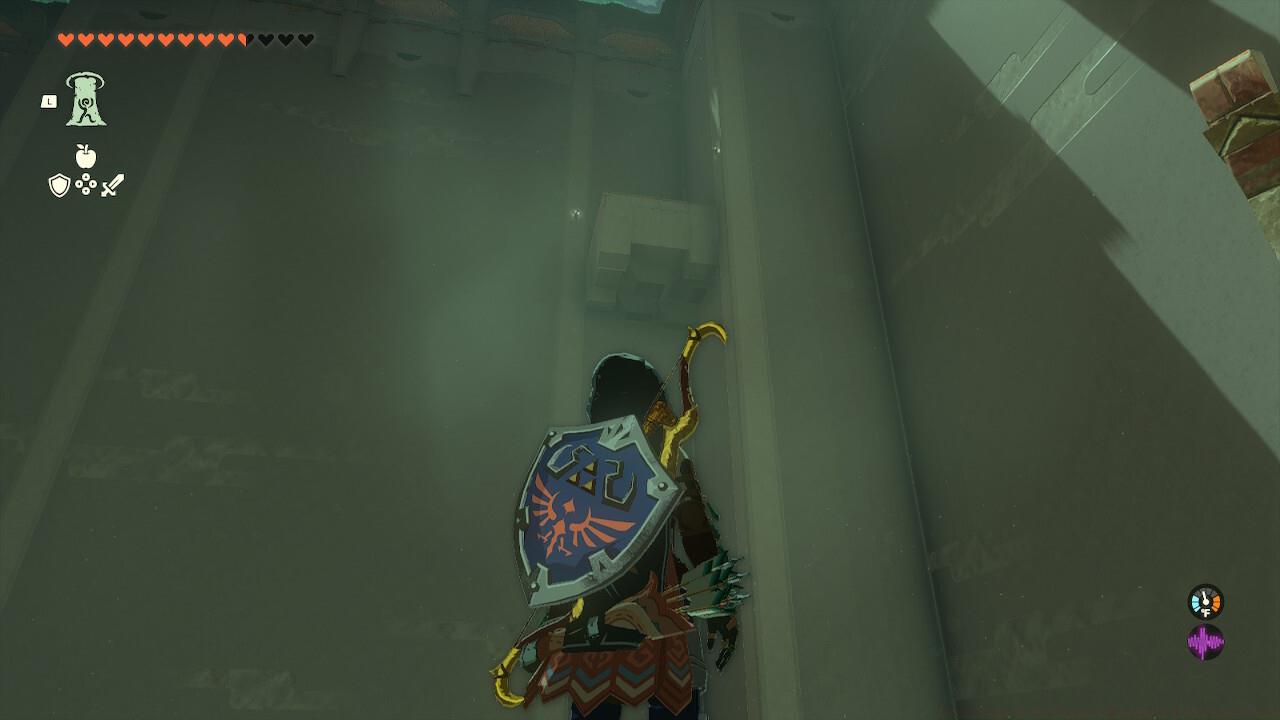 There's a chest up there.