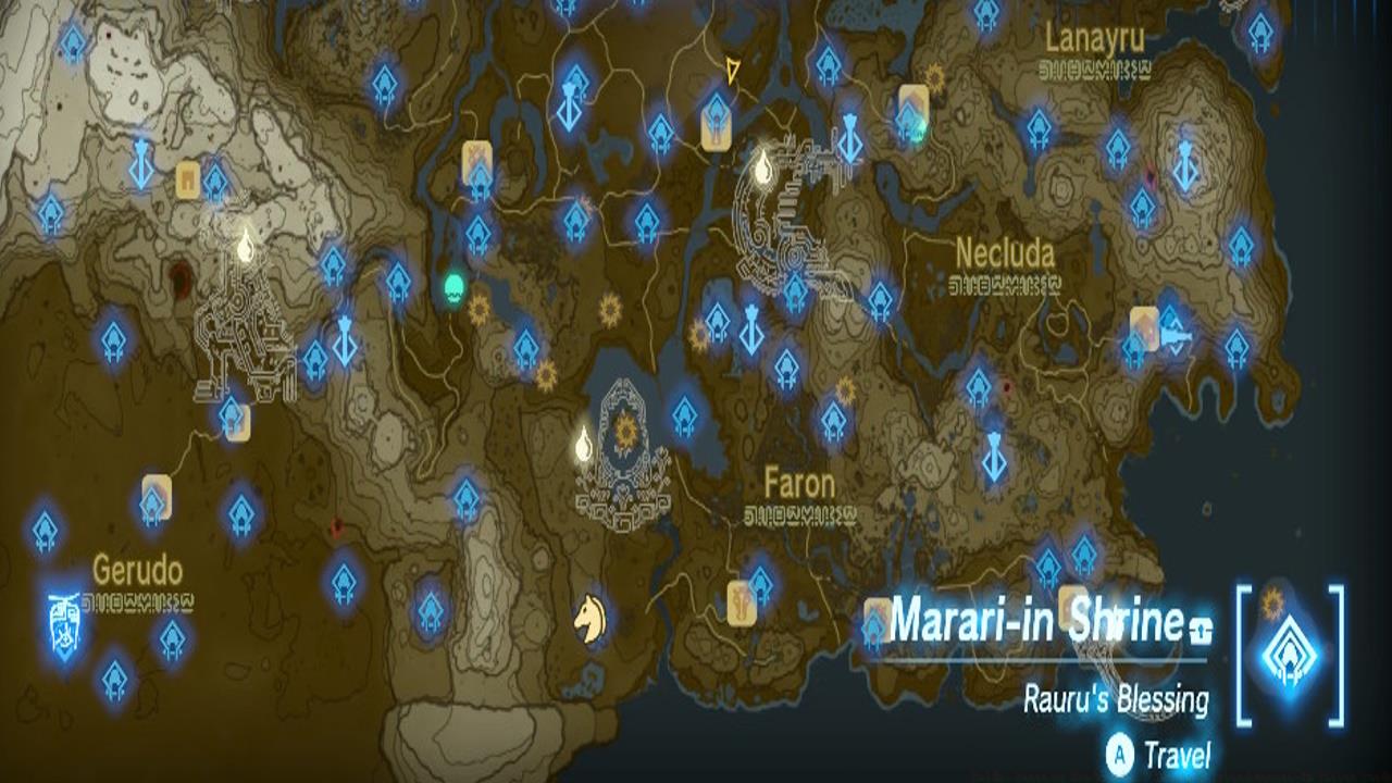 Eventide Island and Marari-In Shrine map