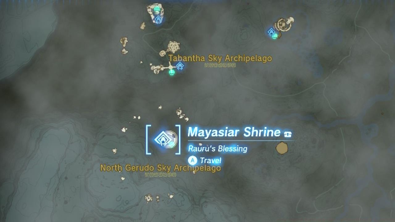 Starview Island/Mayasiar Shrine map