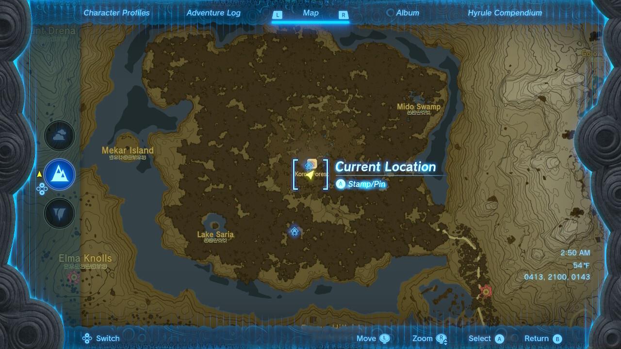 Speak to Damia in Korok Forest.