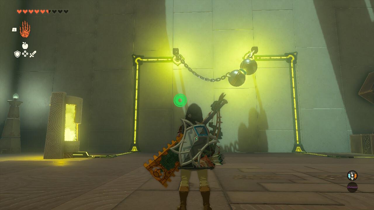 Use Ultrahand to connect the metal balls, sending a current to the big cog.