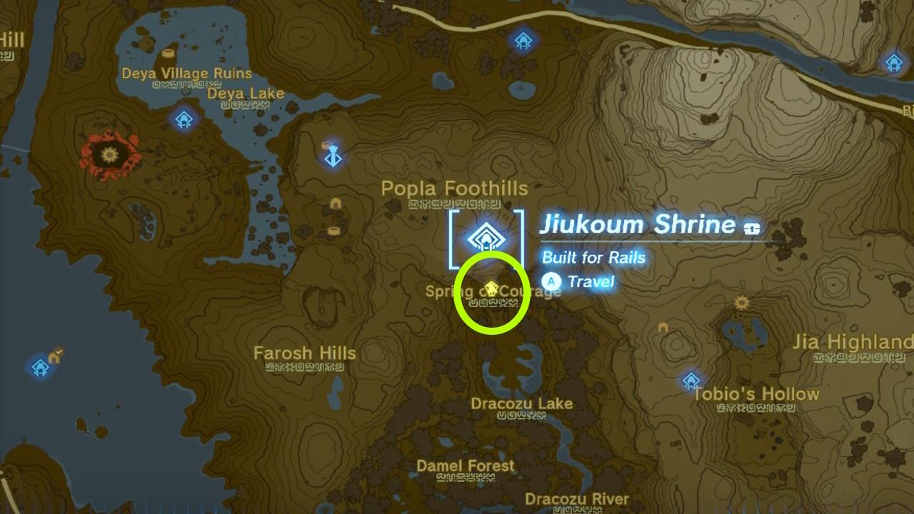 Goddess Statue of Courage location 