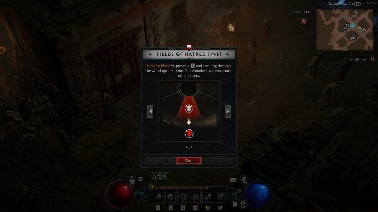 A general explanation on how to Mark for Blood in Diablo 4.