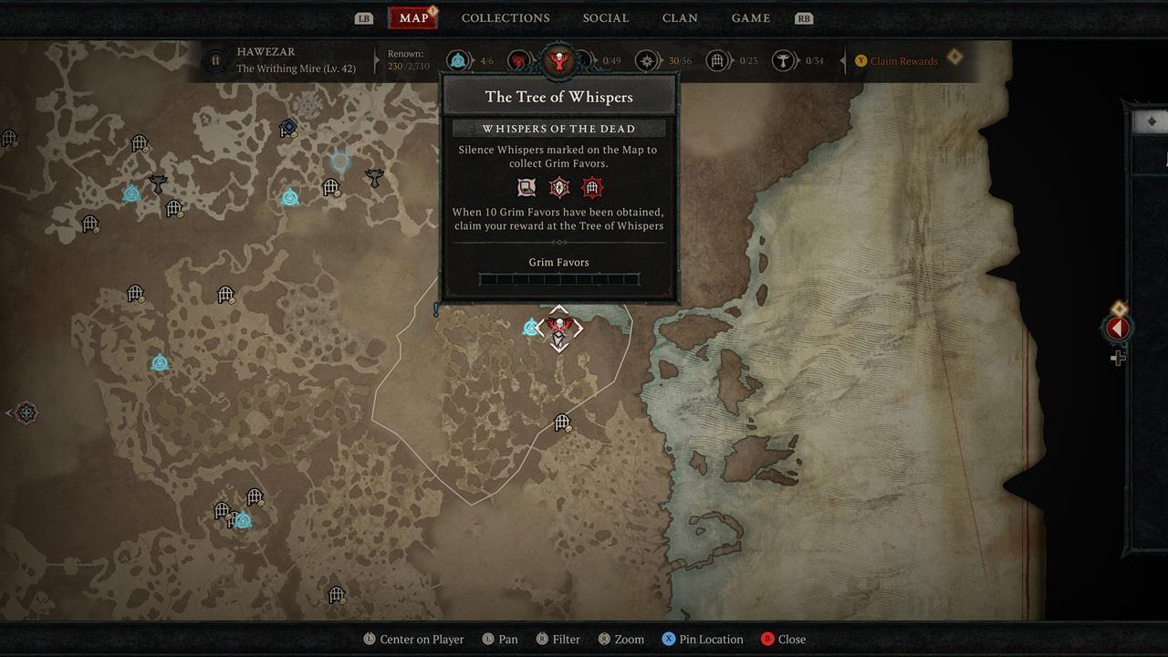 Tree of Whispers location