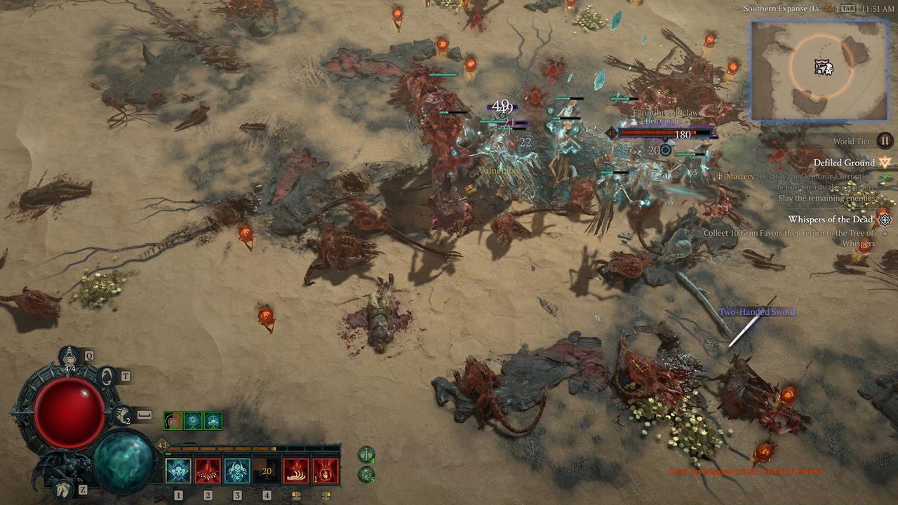 Harvest objective motes during an event