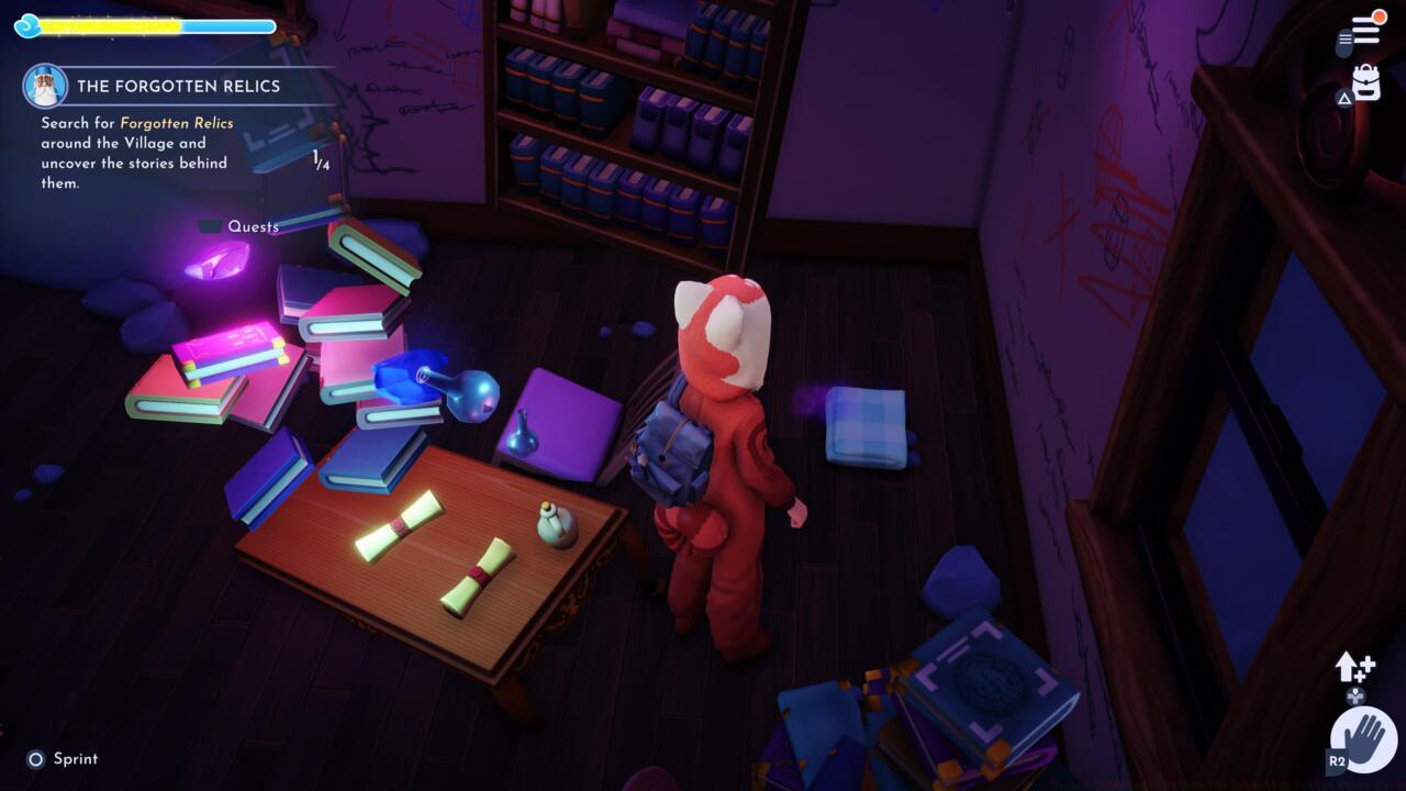 You can find The Blanket in the corner within the cavern where you met Olaf.