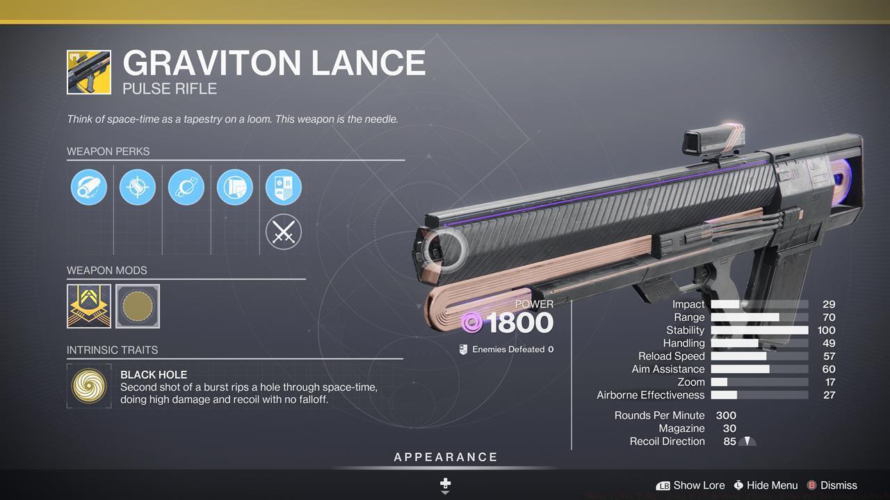 Graviton Lance