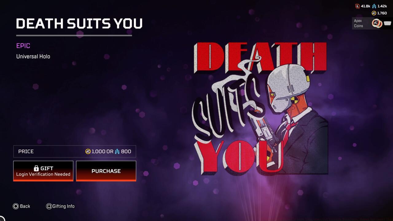 Death Suits You holospray