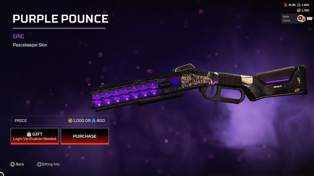 Purple Pounce Peacekeeper