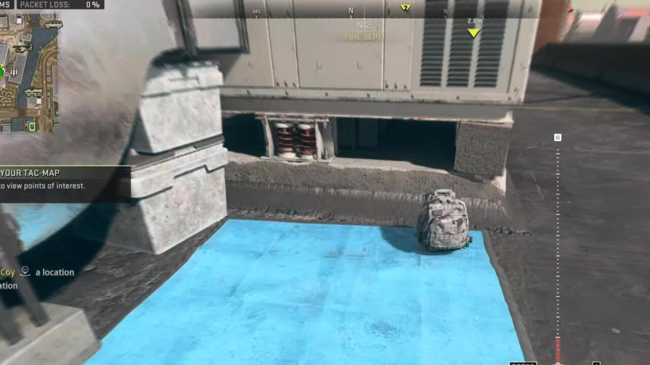 Fire Dept backpack location