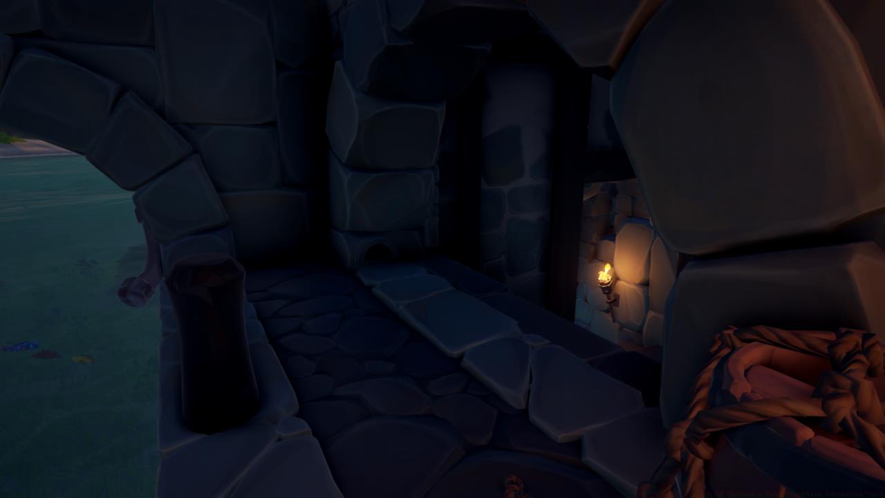 Head under the tavern and through the tunnel