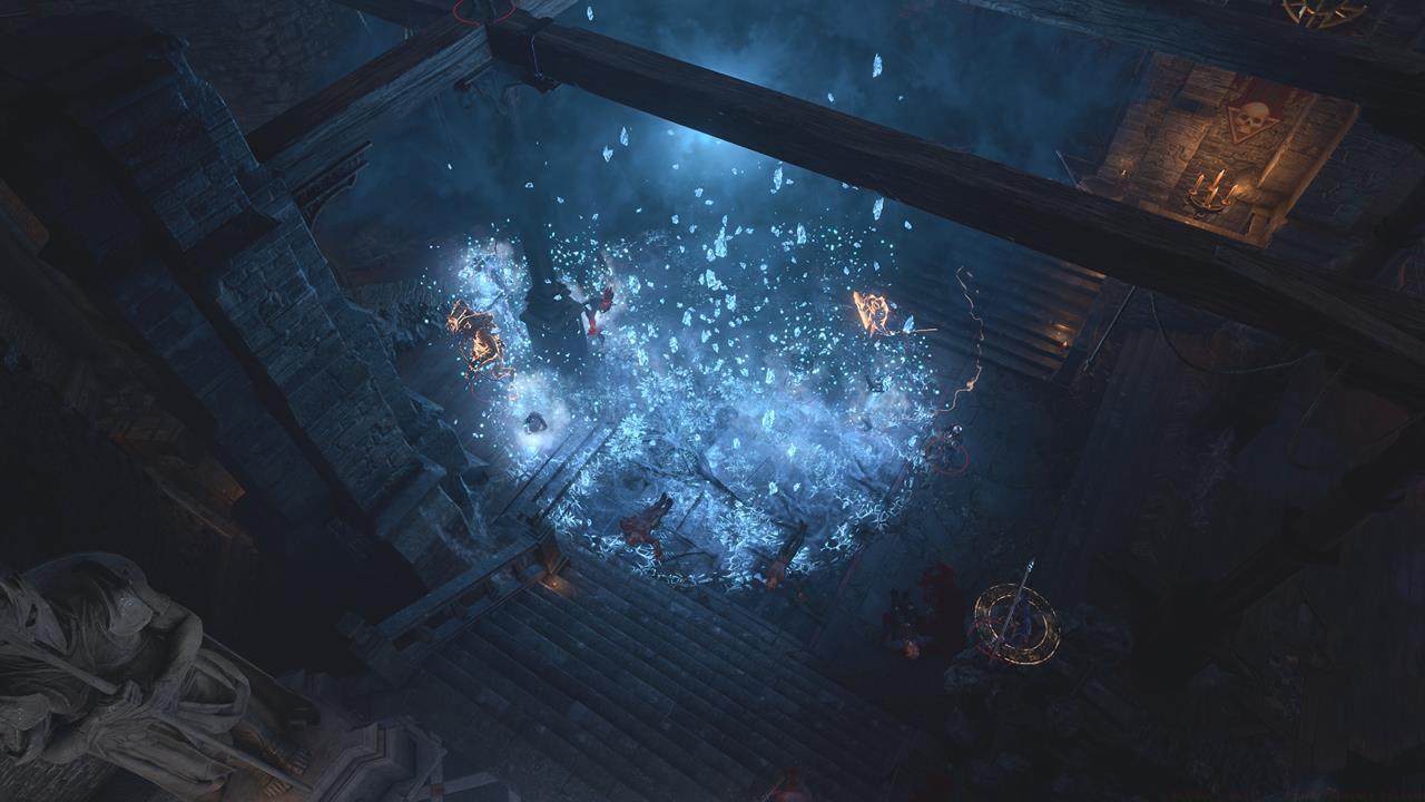 Jaheira's Ice Storm is devastating when used against enemy crowds.