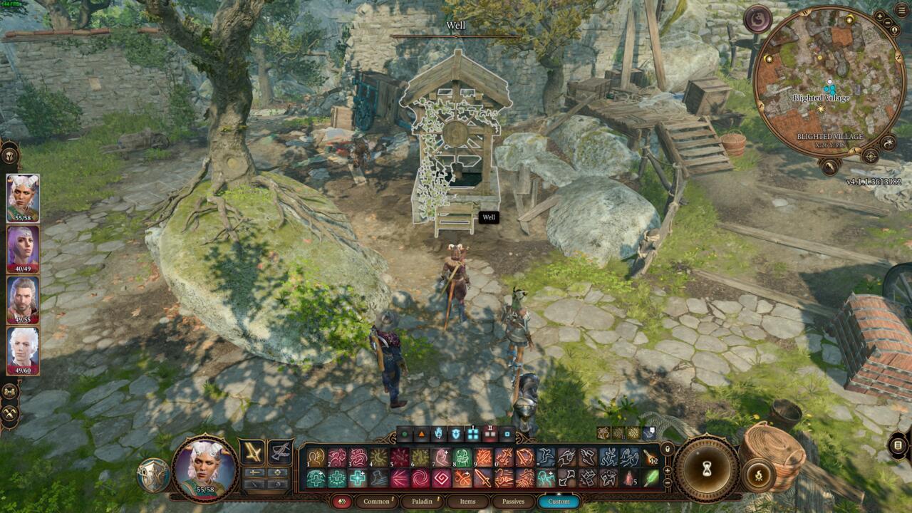 The entrance to the Whispering Depths dungeon. 