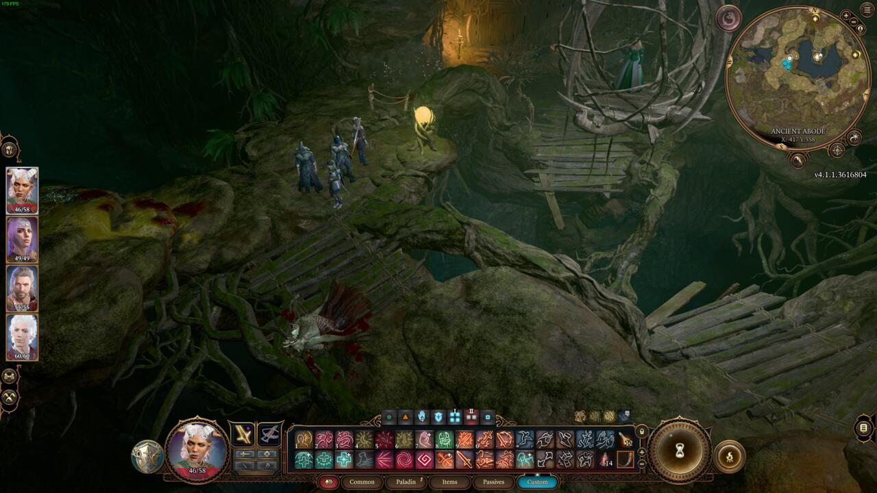 The pit that leads to the Underdark beneath Auntie Ethel's house. 