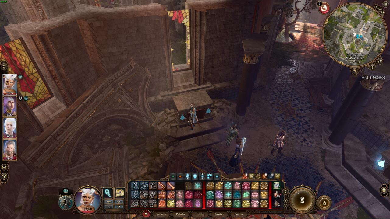 The stained glass window room is where the first part of the quest takes place. 