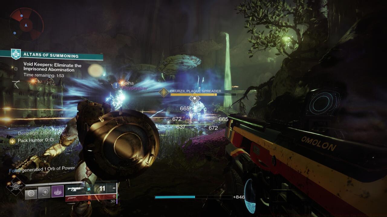 Maintain your focus on the abominations at all times.