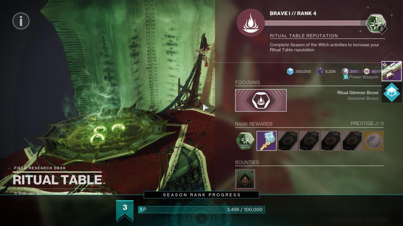 Keep an eye out for Opaque Cards in seasonal activities, such as the Ritual Table reputation.