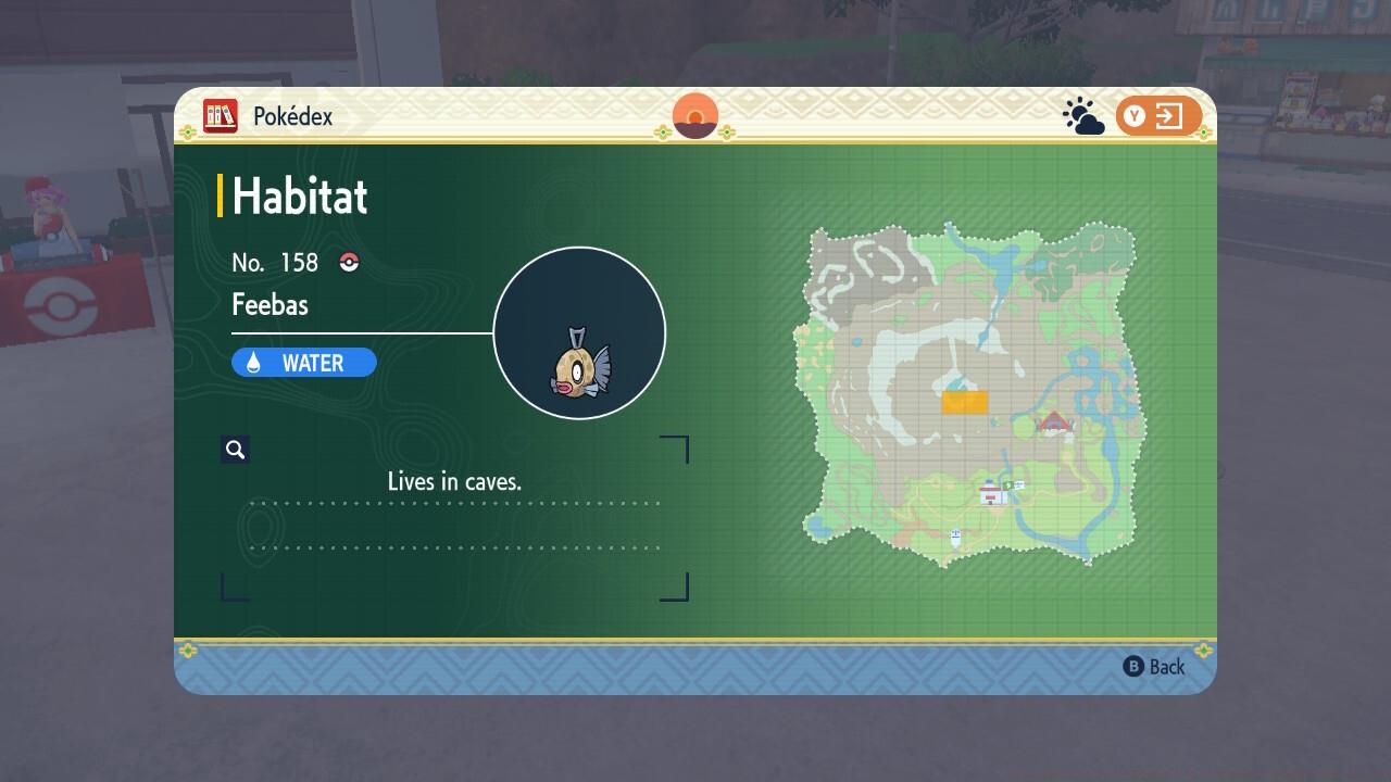 Feebas are only found in a cave near the Crystal Pool.