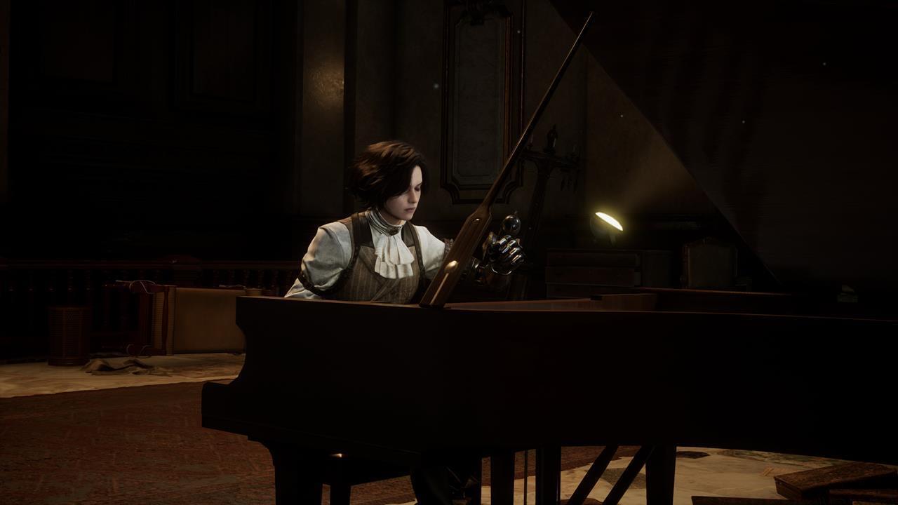 Playing the piano after getting a certain ending leads to an Easter egg.