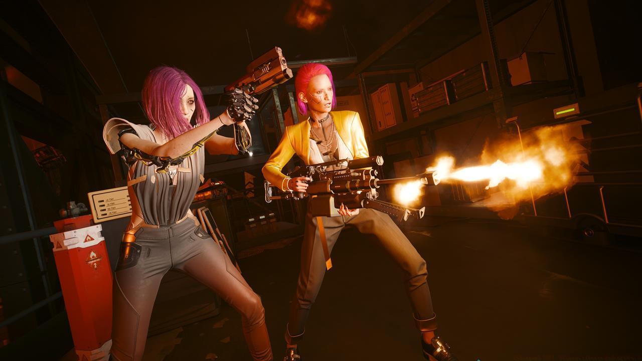 V and Songbird take on an army of hostiles.