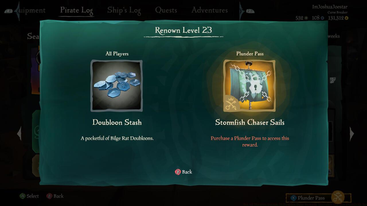 Stormfish Chaser Sails  (Plunder Pass)