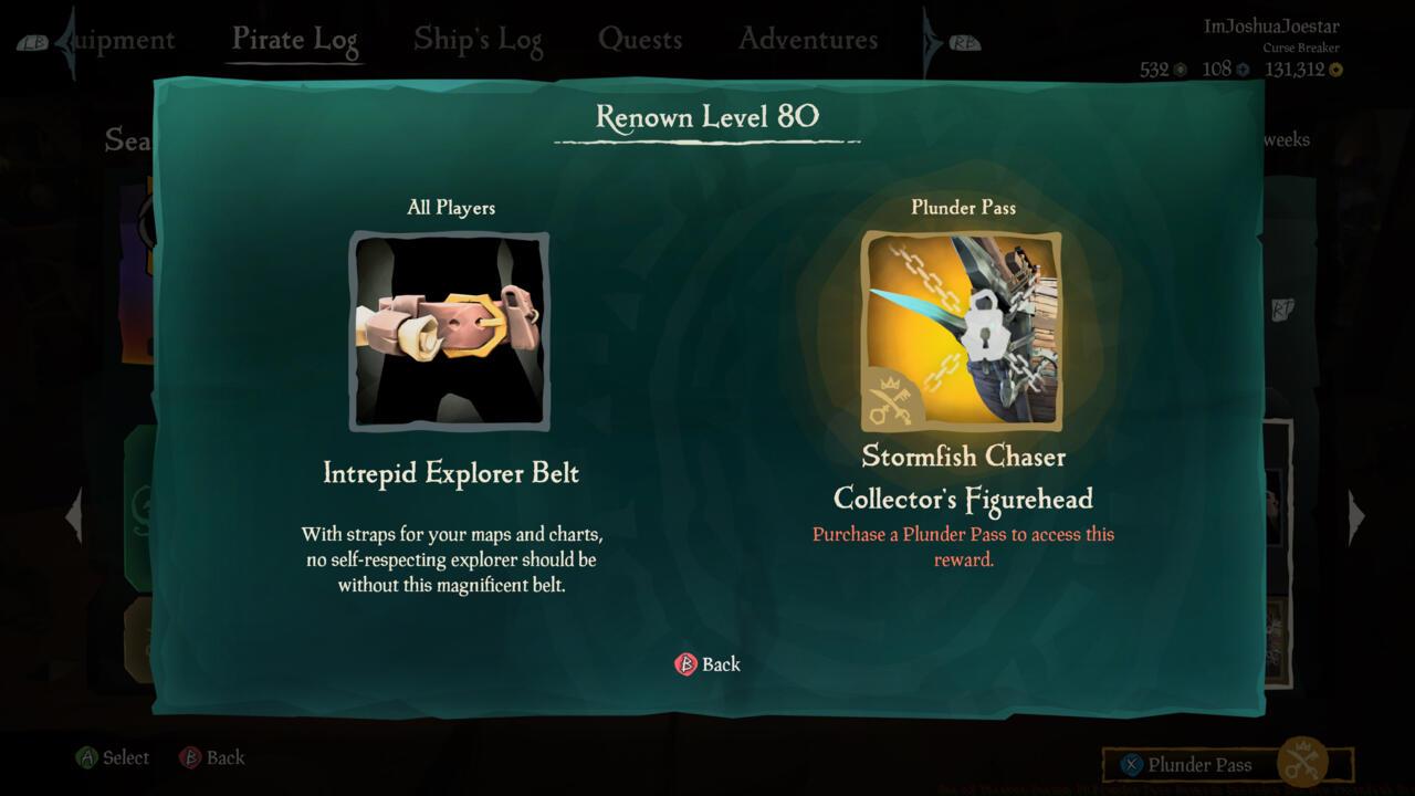 Intrepid Explorer Belt - Stormfish Chaser Collector's Figurehead (Plunder Pass)
