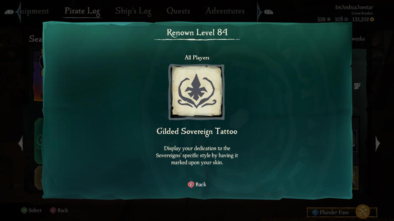 Gilded Sovereign Tattoo