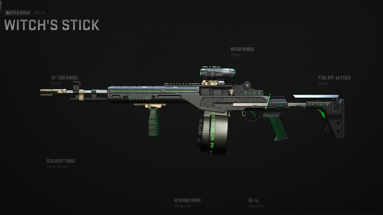 Witch's Stick SO battle rifle weapon blueprint