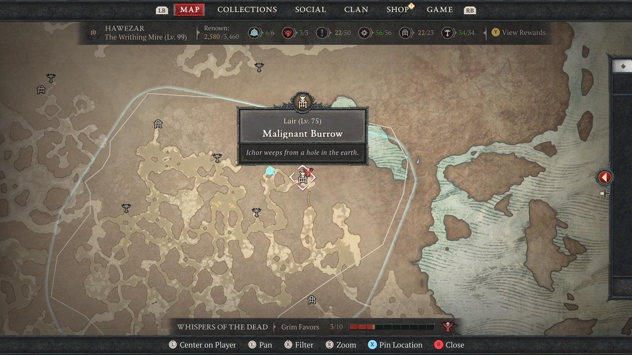 The Echo of Varshan can be found in the Malignant Burrow.