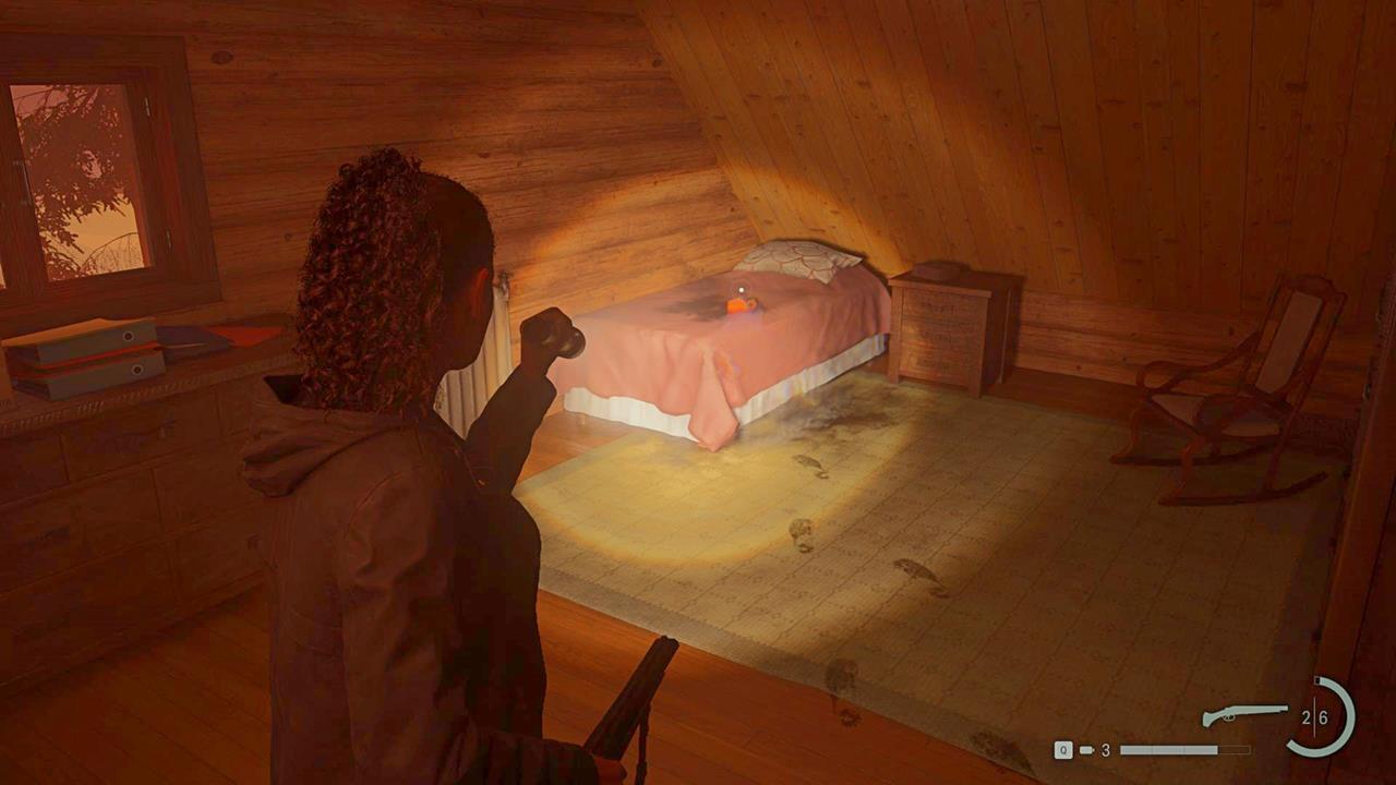 You have to go outside the Ranger Station just to make the shadow footsteps walk back to the second-floor bedroom. Now that's just spooky!