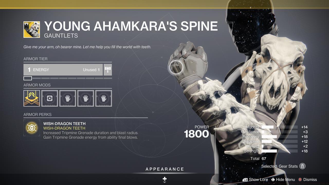 Young Ahamkara's Spine