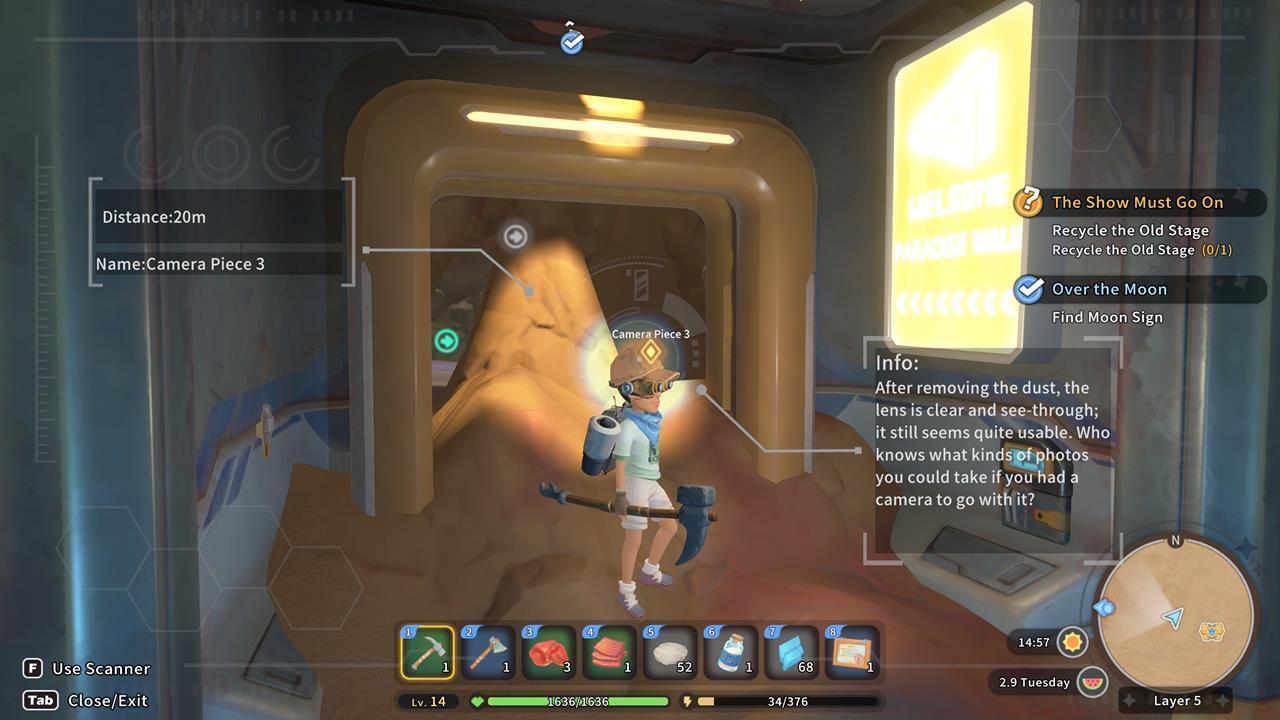 Having a Scanner upgrade that shows the name of an item really helps a lot.