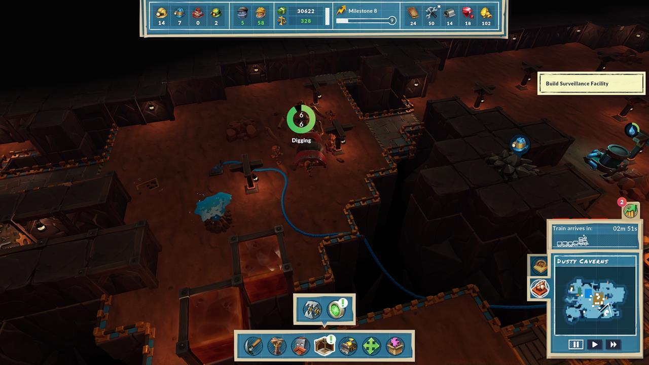 Select the Dig function to have Miners unearth the Old Tech.